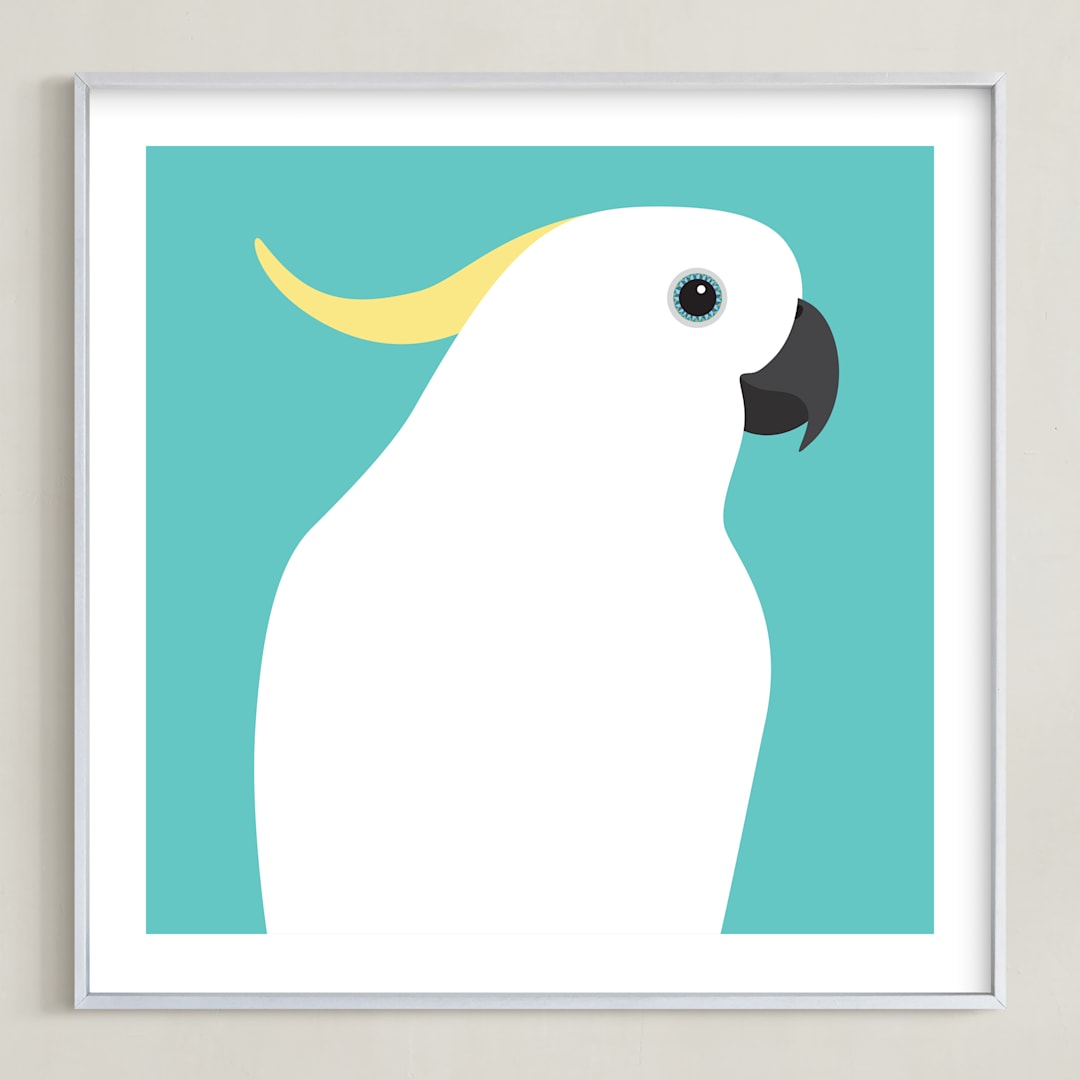 "Hey, You Looking At Me? II" - Art Print in Vibrant Tones by IGGI - Framed