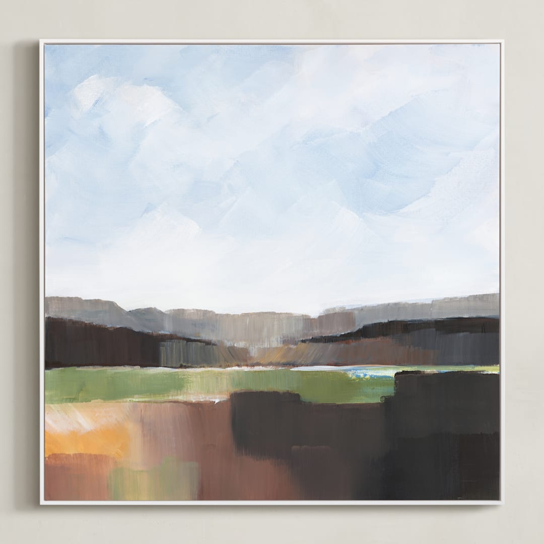 "The Isle of Green Lands II" - Art Print in Land of Green by AlisonJerry - Framed Canvas