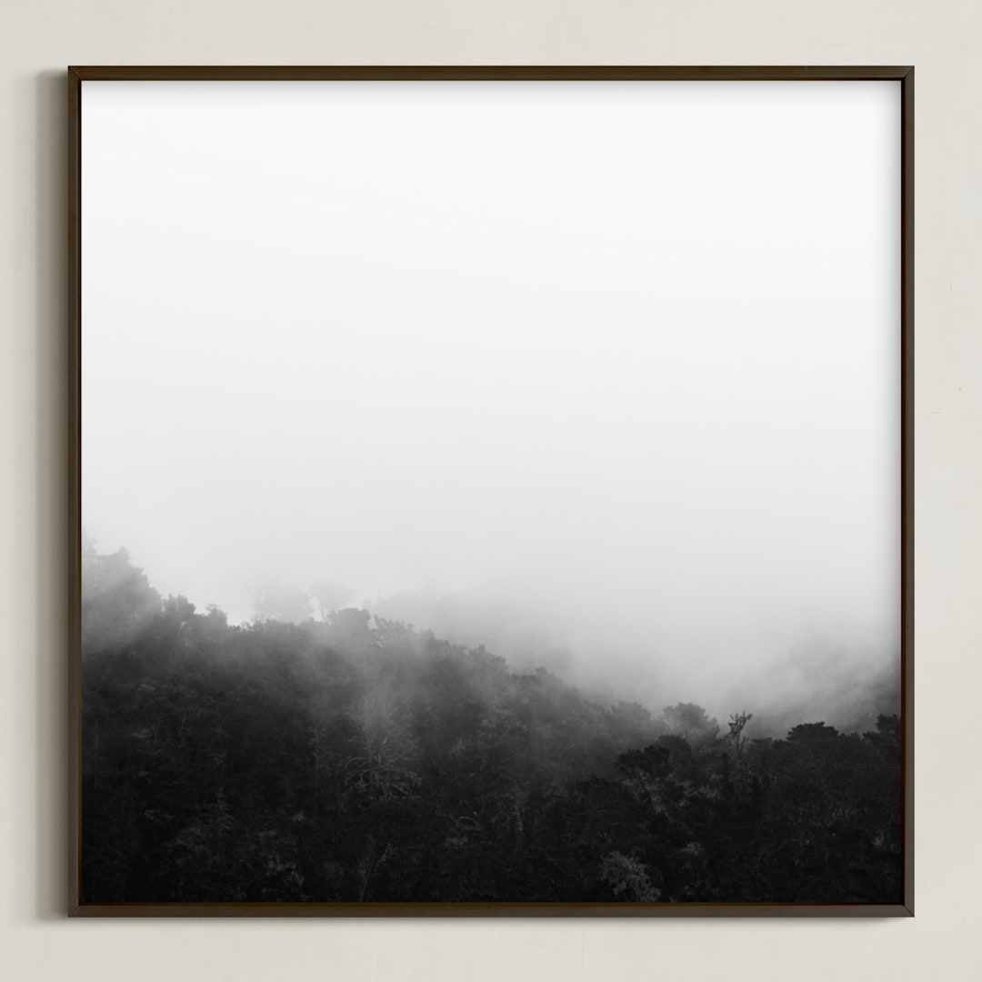 "Bewilder" - Art Print in Black and White by Jessica C Nugent - Framed