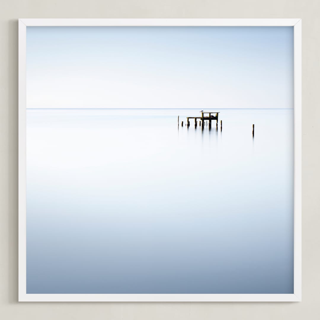 "sea dreams" - Art Print in Blue by Maggy Morrissey - Framed