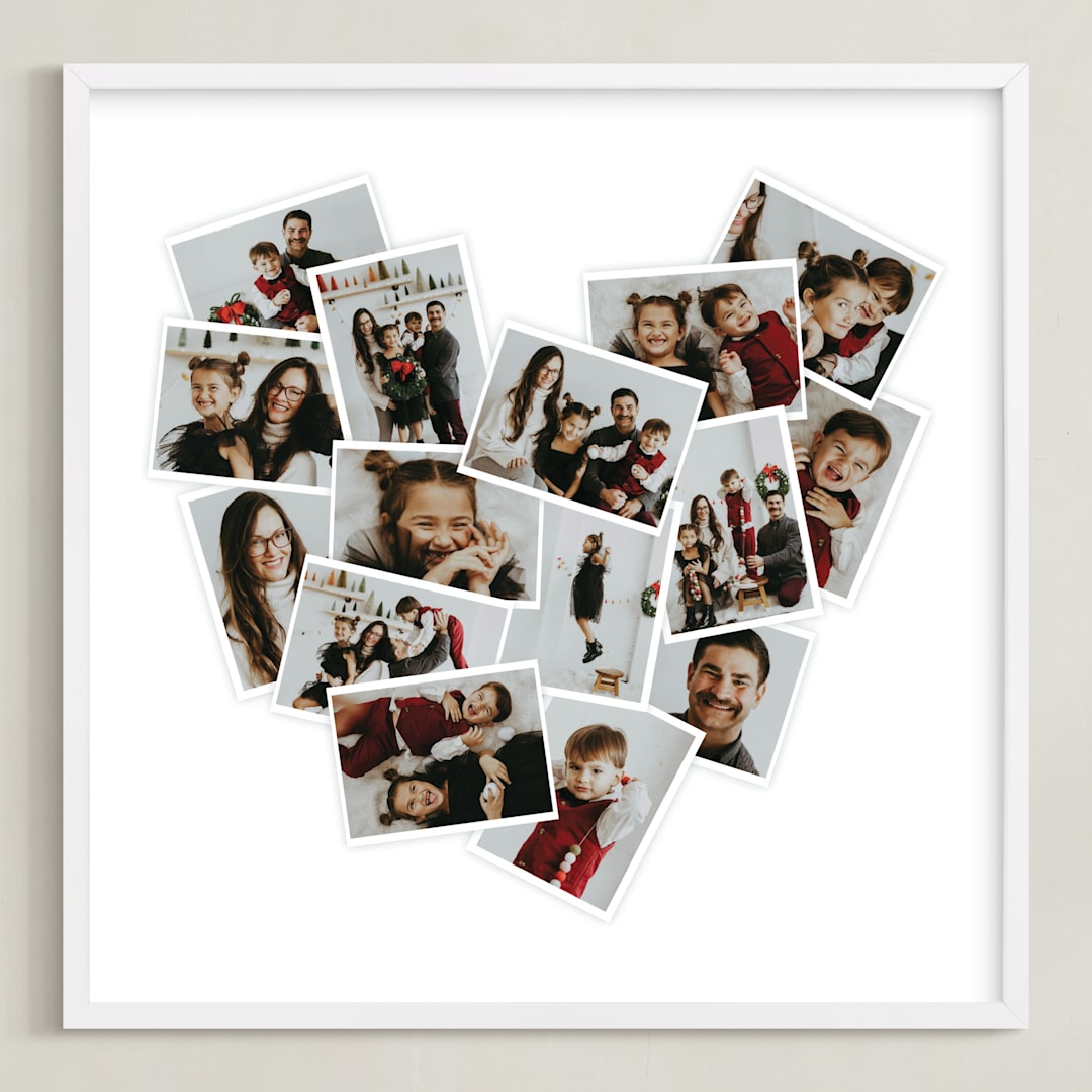 "Heart Snapshot Mini: Framed Photo" - Framed Photo in White by Minted - Framed