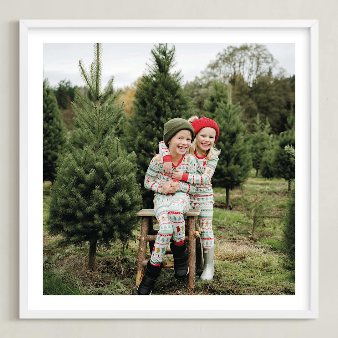 "The Big Picture: Holiday Framed Photo" - Framed Photo in White by Minted - Framed
