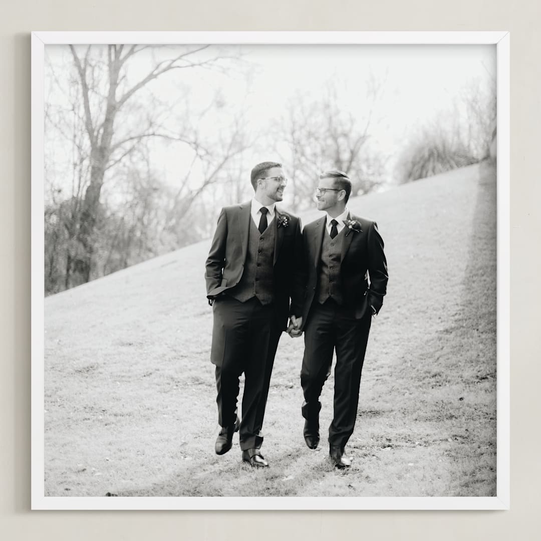 "The Big Picture: Valentine's Framed Photo" - Framed Photo in White by Minted - Framed