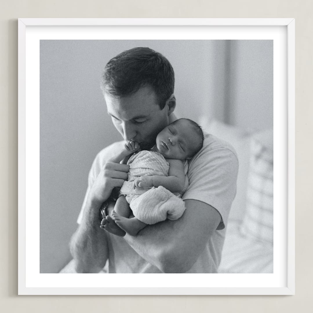 "The Big Picture: Father's Day Framed Photo" - Framed Photo in White by Minted - Framed