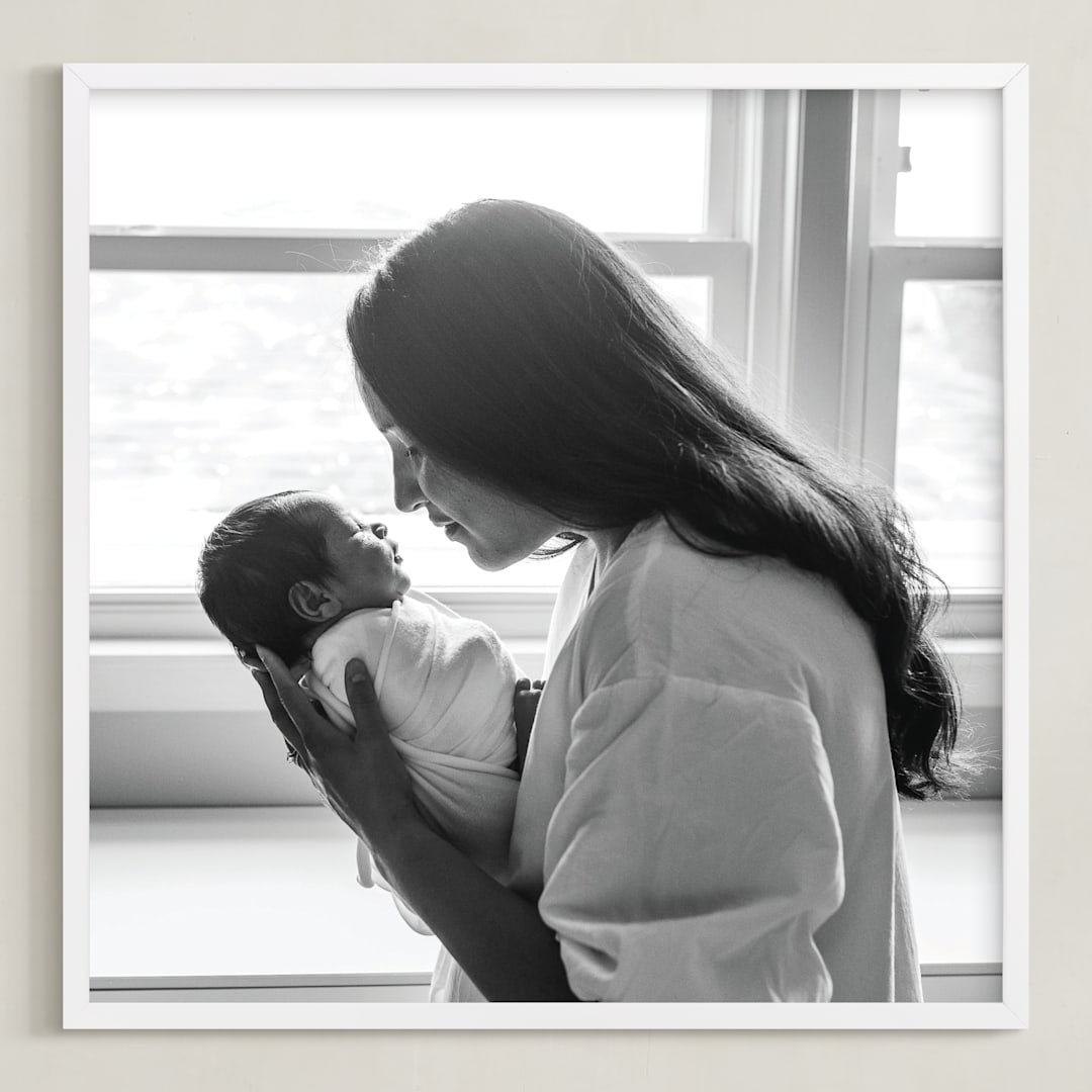 "The Big Picture: Mother's Day Framed Photo" - Framed Photo in White by Minted - Framed