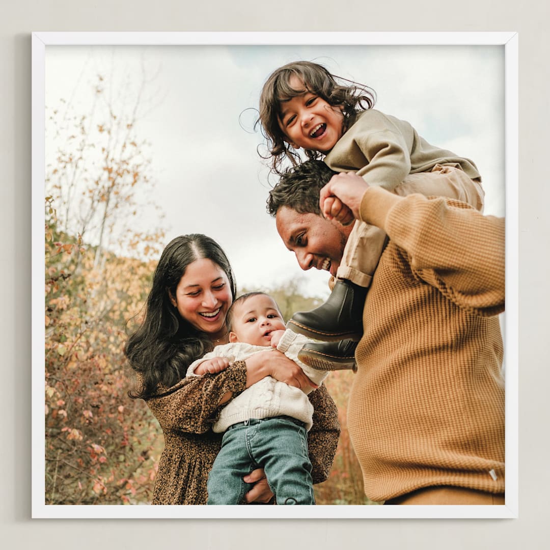 "The Big Picture: Father's Day Framed Photo" - Framed Photo in White by Minted - Framed