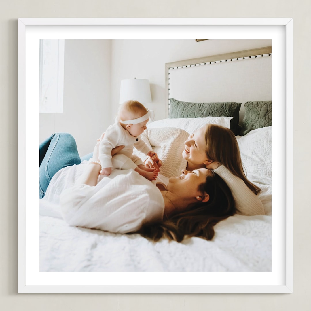 "The Big Picture: Mother's Day Framed Photo" - Framed Photo in White by Minted - Framed