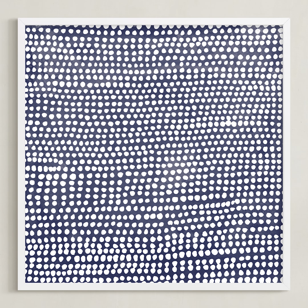 "Dance II" - Art Print in Blue by Kerry Doyle - Framed