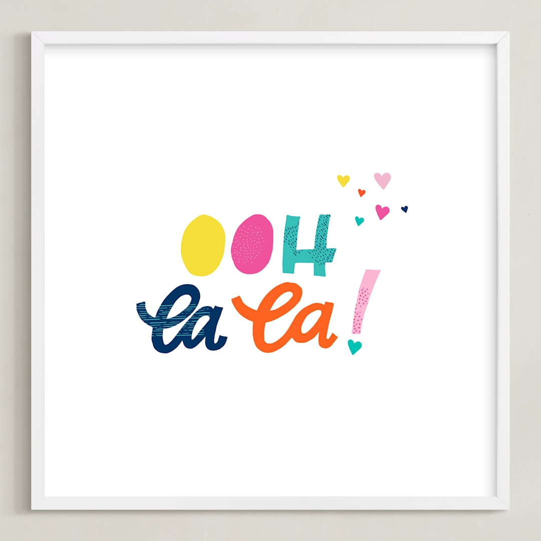 "Ooh La La!" - Art Print in Multi by Ashley DeMeyere - Framed