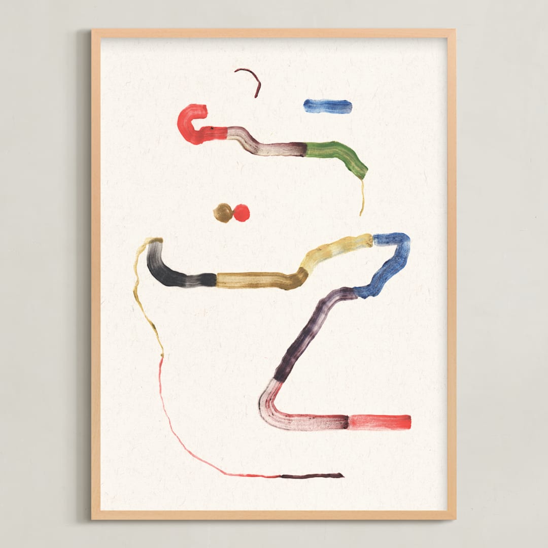 "Connected" - Art Print in Flow by Sumak Studio - Framed