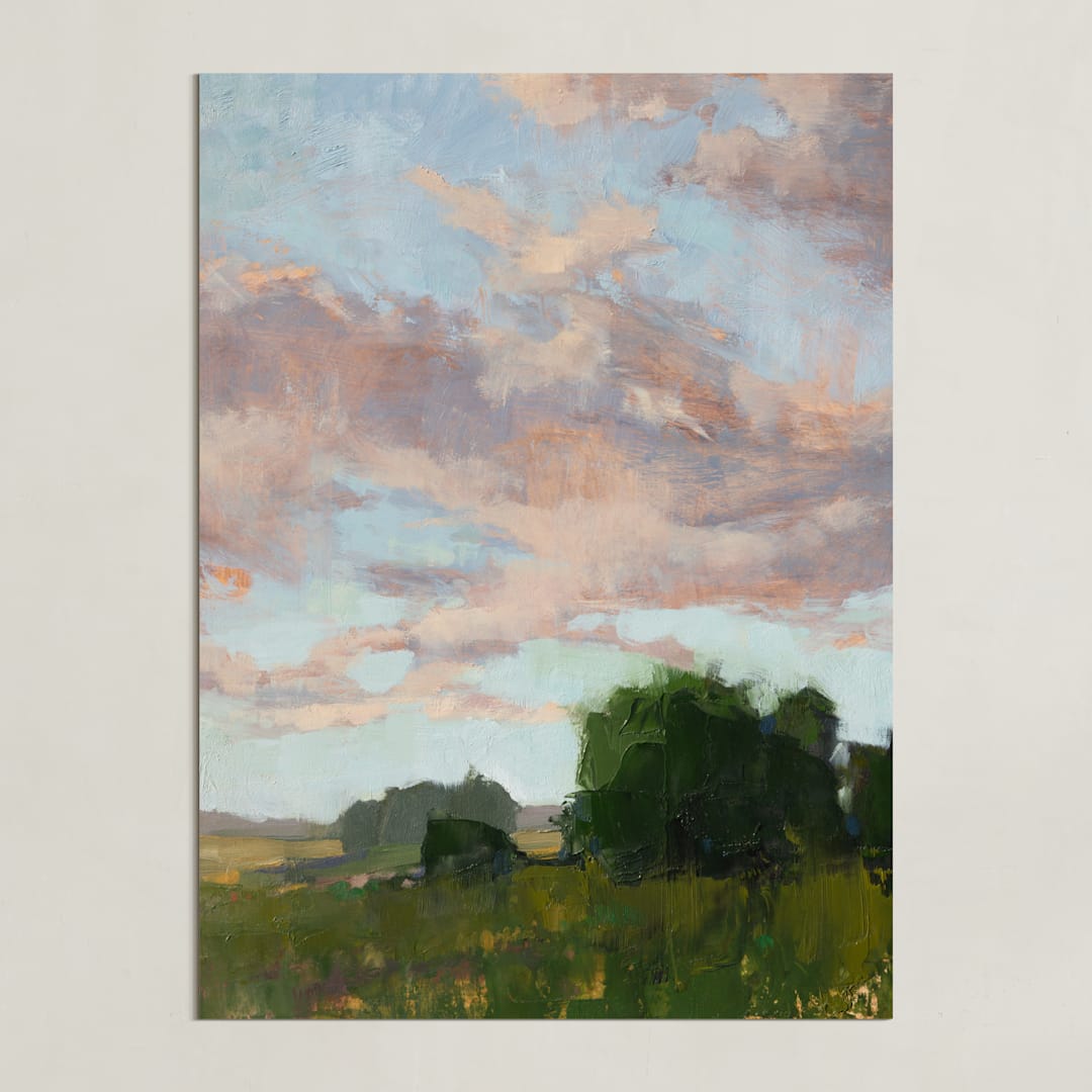 "Panorama 3" - Art Print in Spruce by Wendy Keller - Unframed