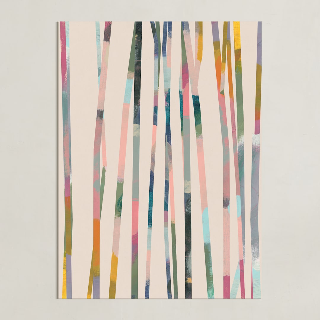 "Painted Forest 2" - Art Print in Sky by Lindsay Megahed - Unframed