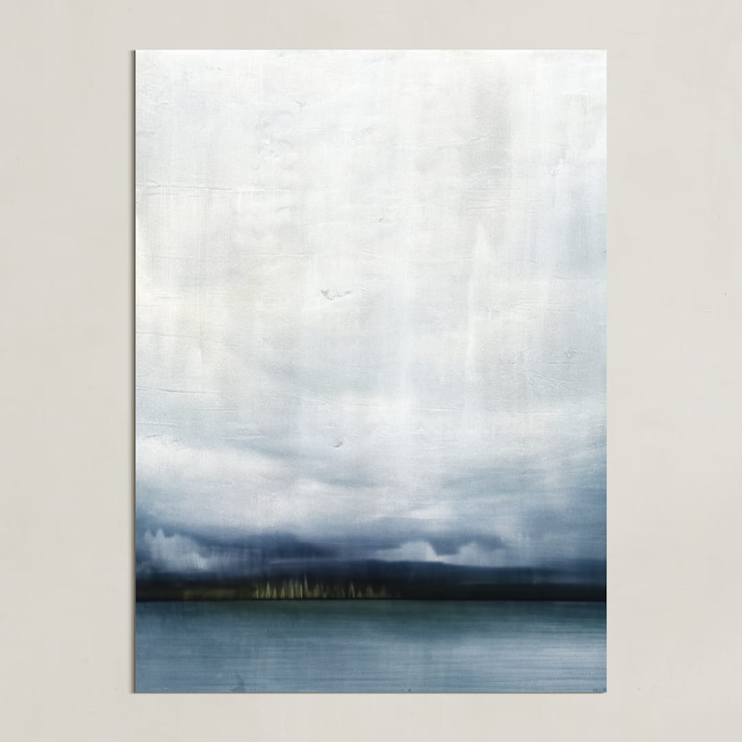 "Distant Light" - Art Print in misty morn by Brian Sostrom - Unframed