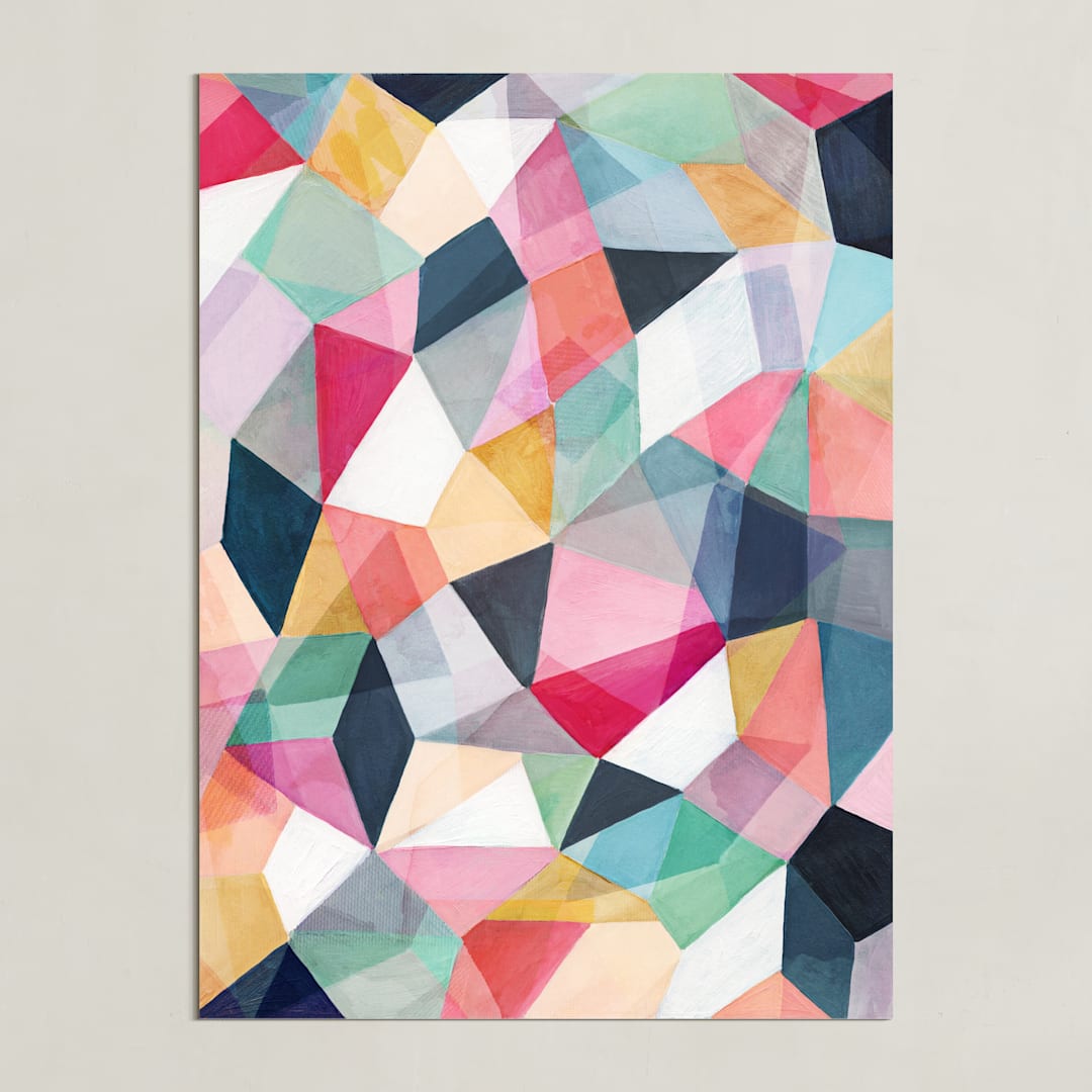 "Kaleidoscope No.1" - Art Print in Cerise by Hooray Creative - Unframed