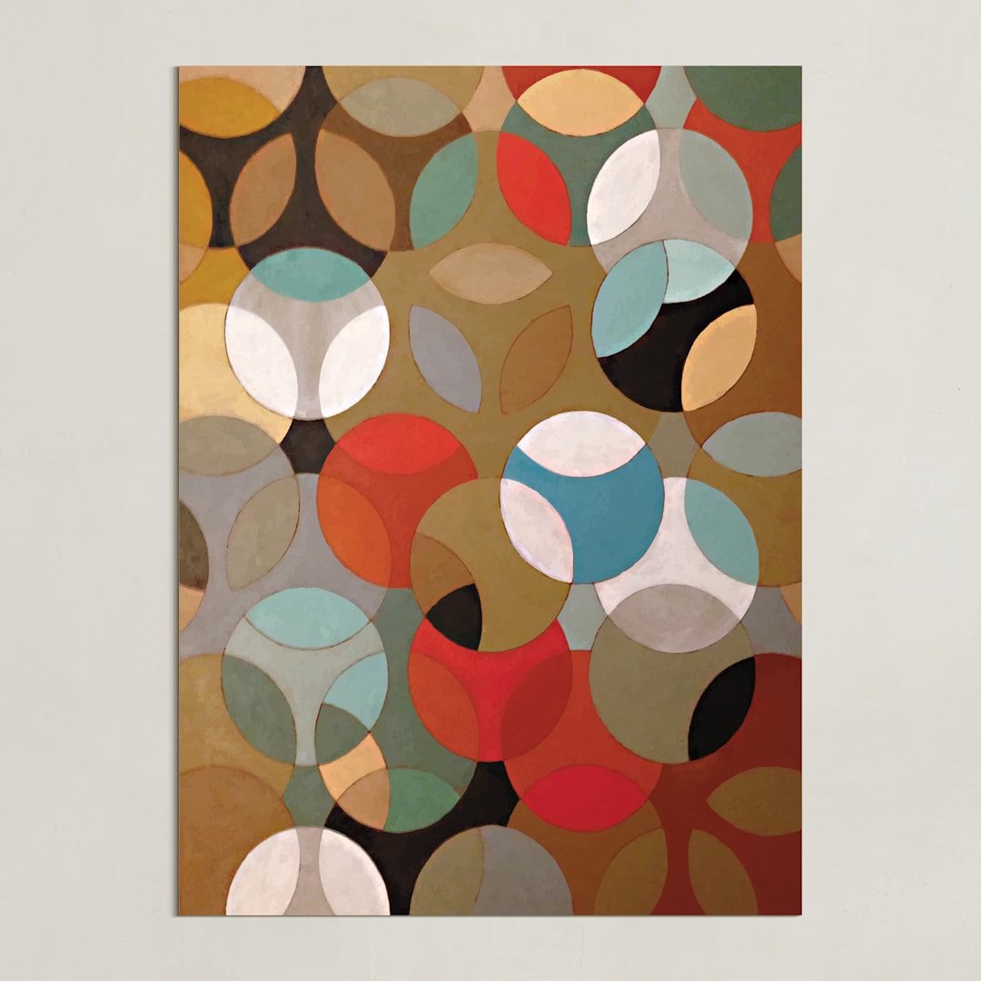 "Prime Oval" - Art Print in Tan by Lauren Enjeti - Unframed