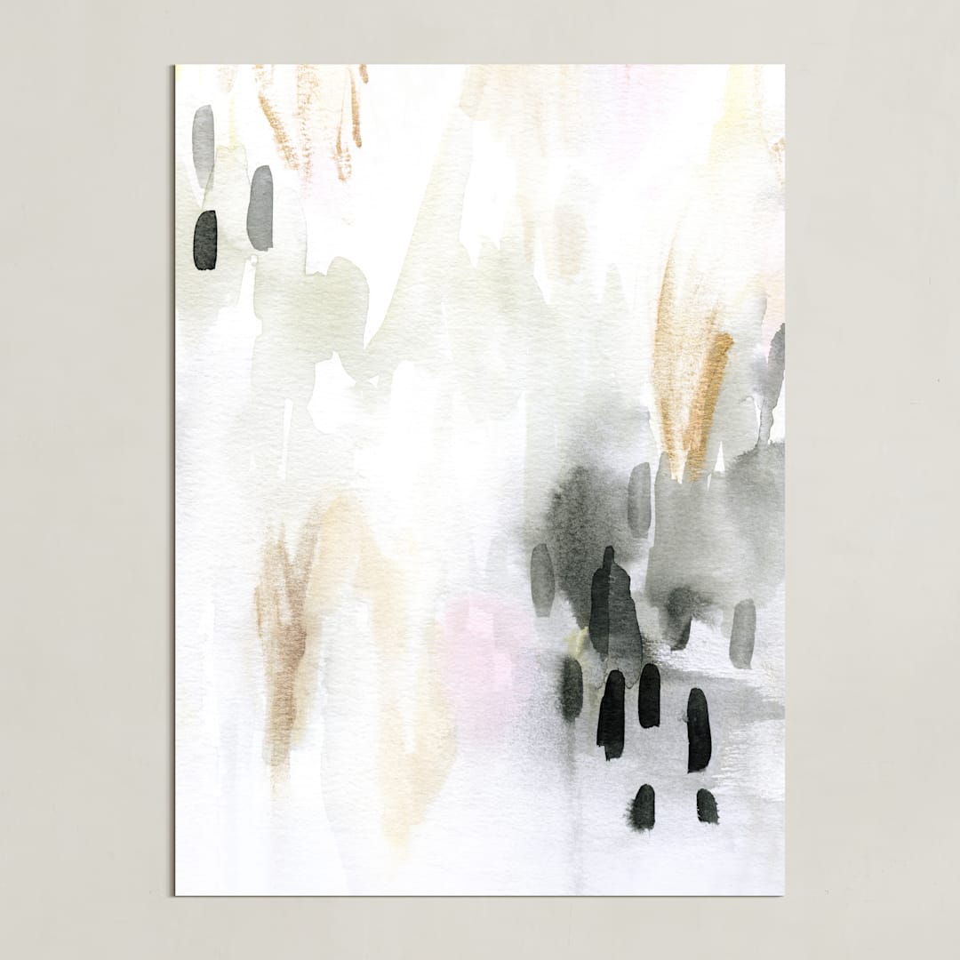 "Ever Softly" - Art Print in Charcoal by Melanie Severin - Unframed