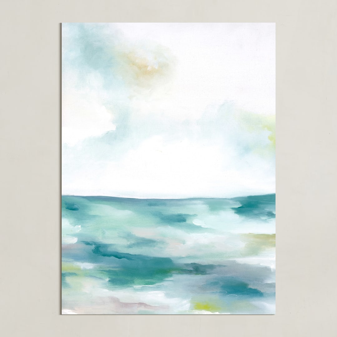 "Evergreen Dream" - Art Print in Peacock Blue by Nicoletta Savod - Unframed