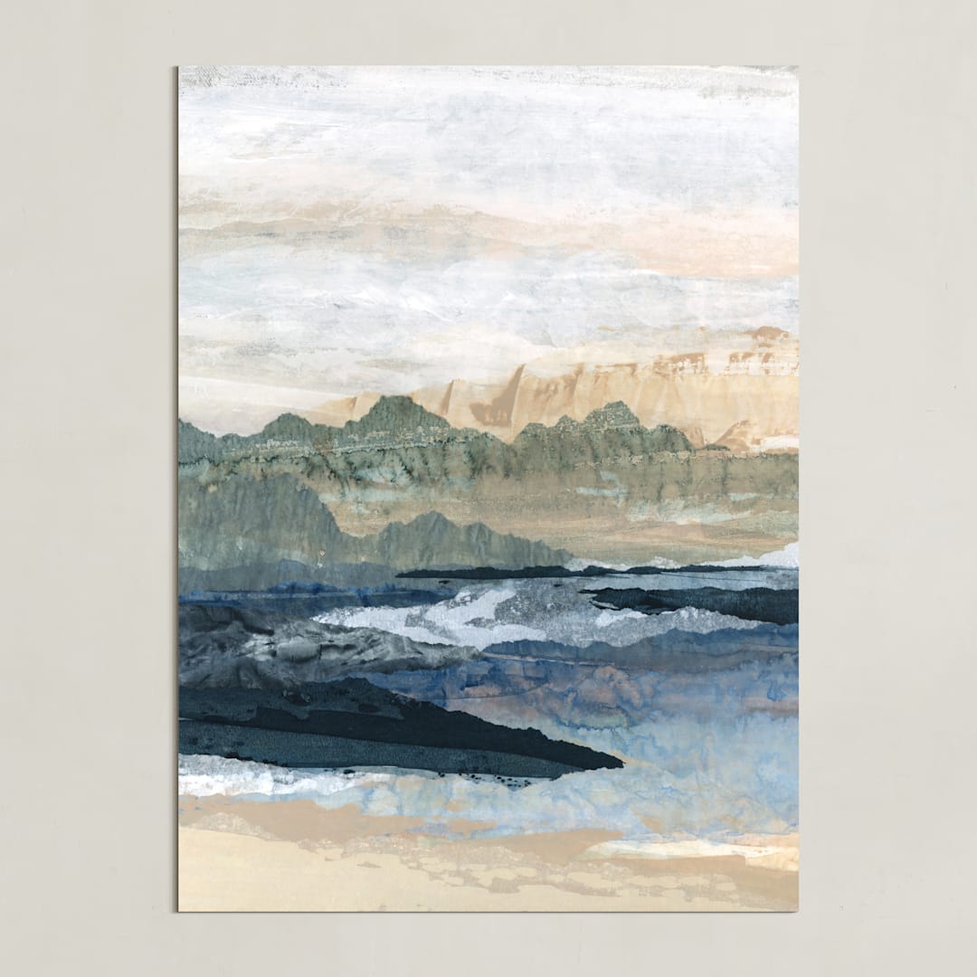 "Summer Awakening" - Art Print in Lake Blue by Lara Eckerman - Unframed