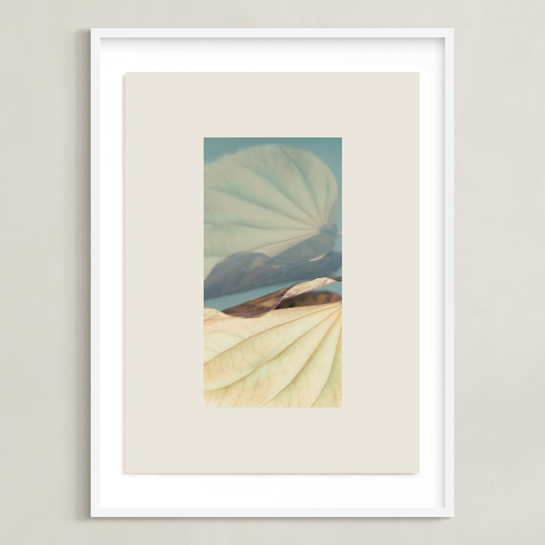 "It's a Beautiful Life II" - Art Print in Blue Sage by Shawna Urban - Framed
