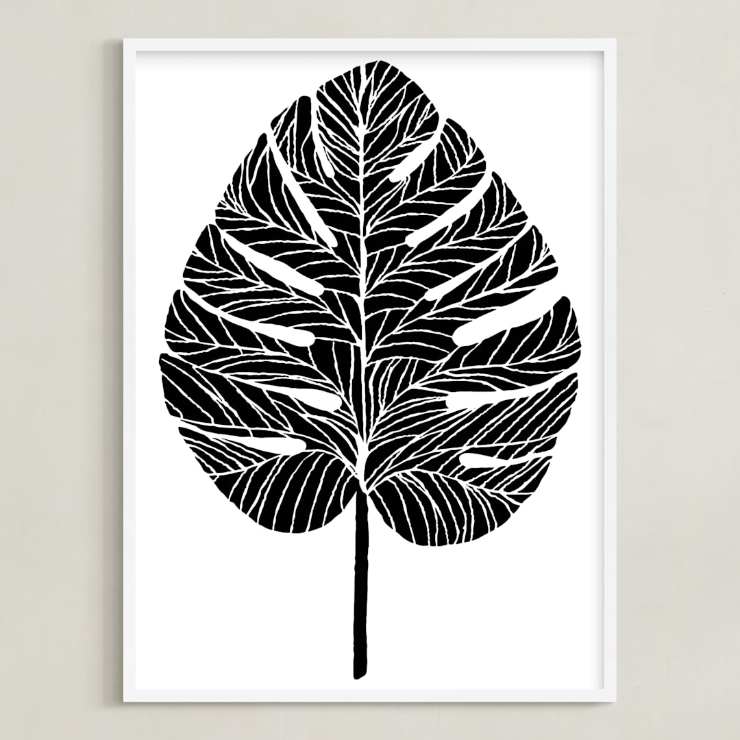 "Living Large" - Art Print in Midnight by Alicia Youngken - Framed