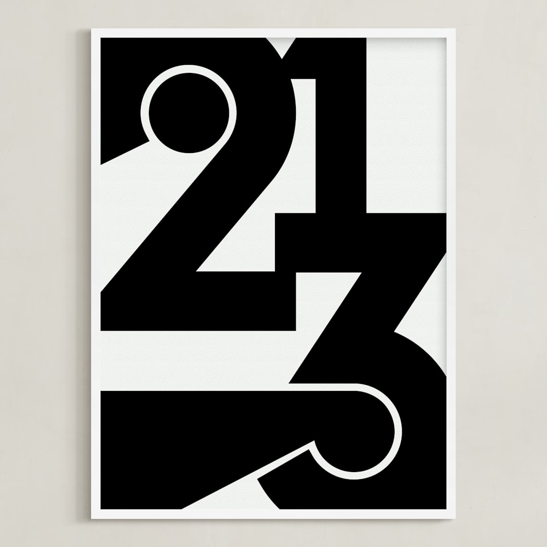 "LA  213" - Art Print in Black and White by Jennifer Morehead - Framed