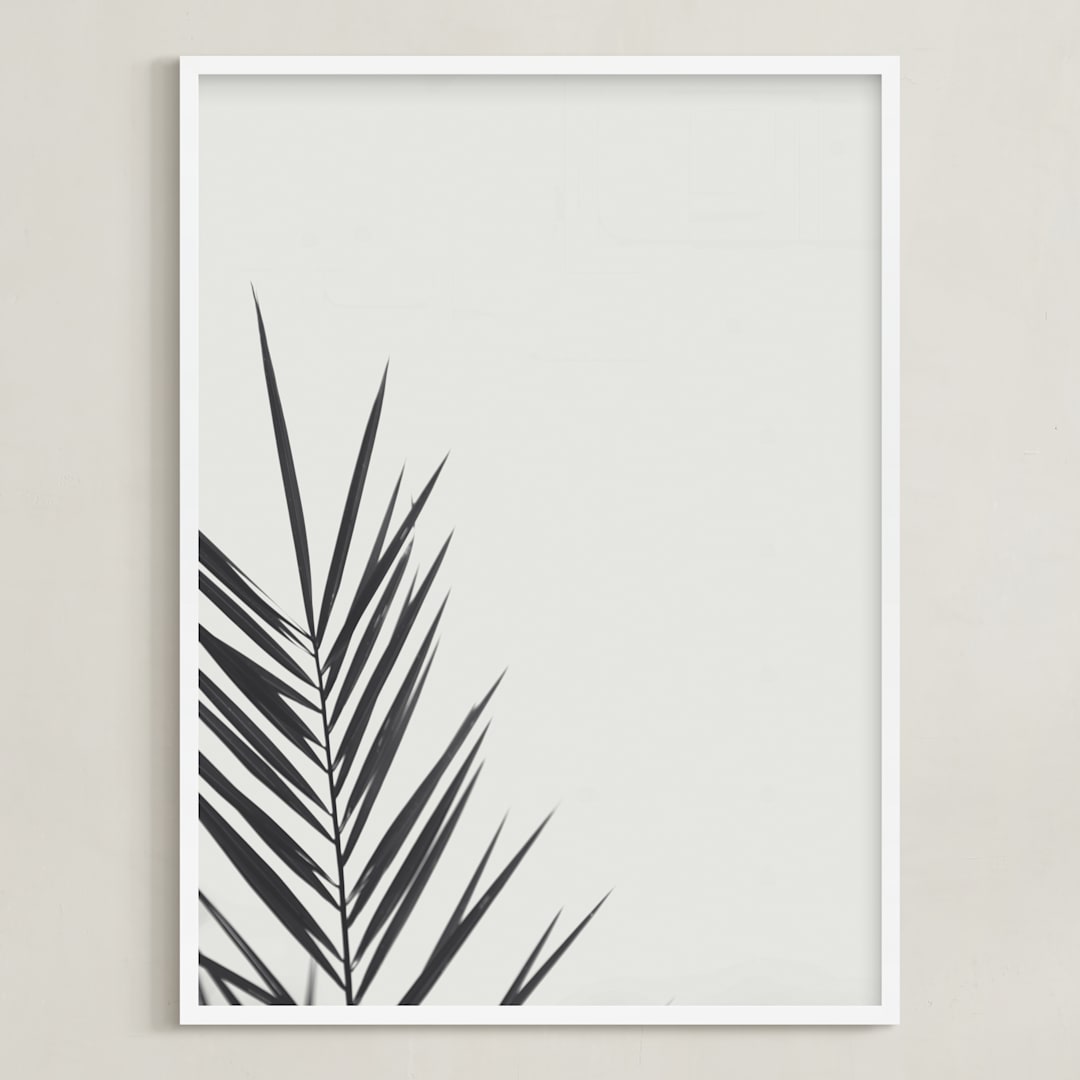 "One" - Art Print in Charcoal by Stacy Cooke - Framed