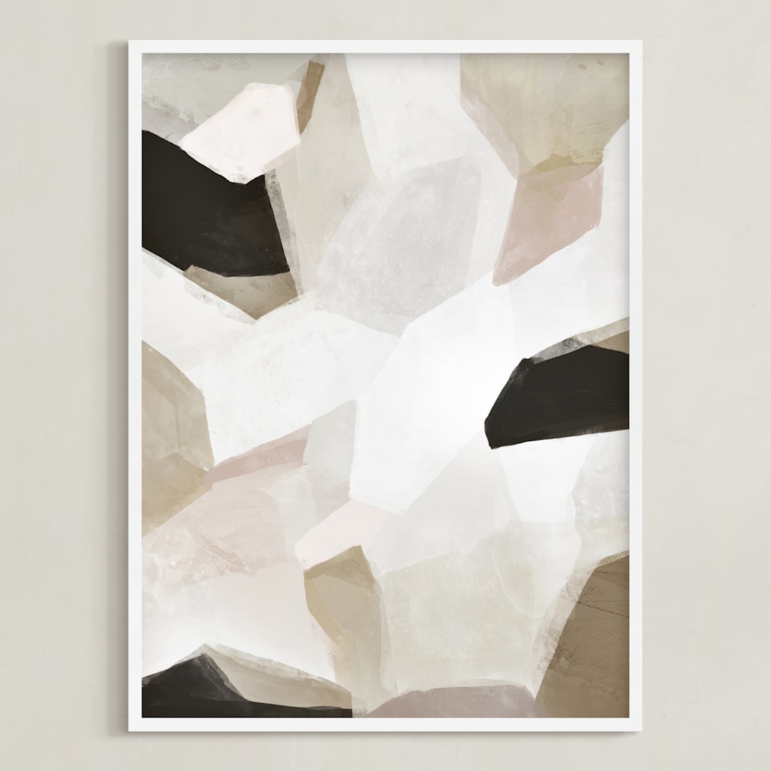 "Golden View" - Art Print in Golden by Melanie Severin - Framed