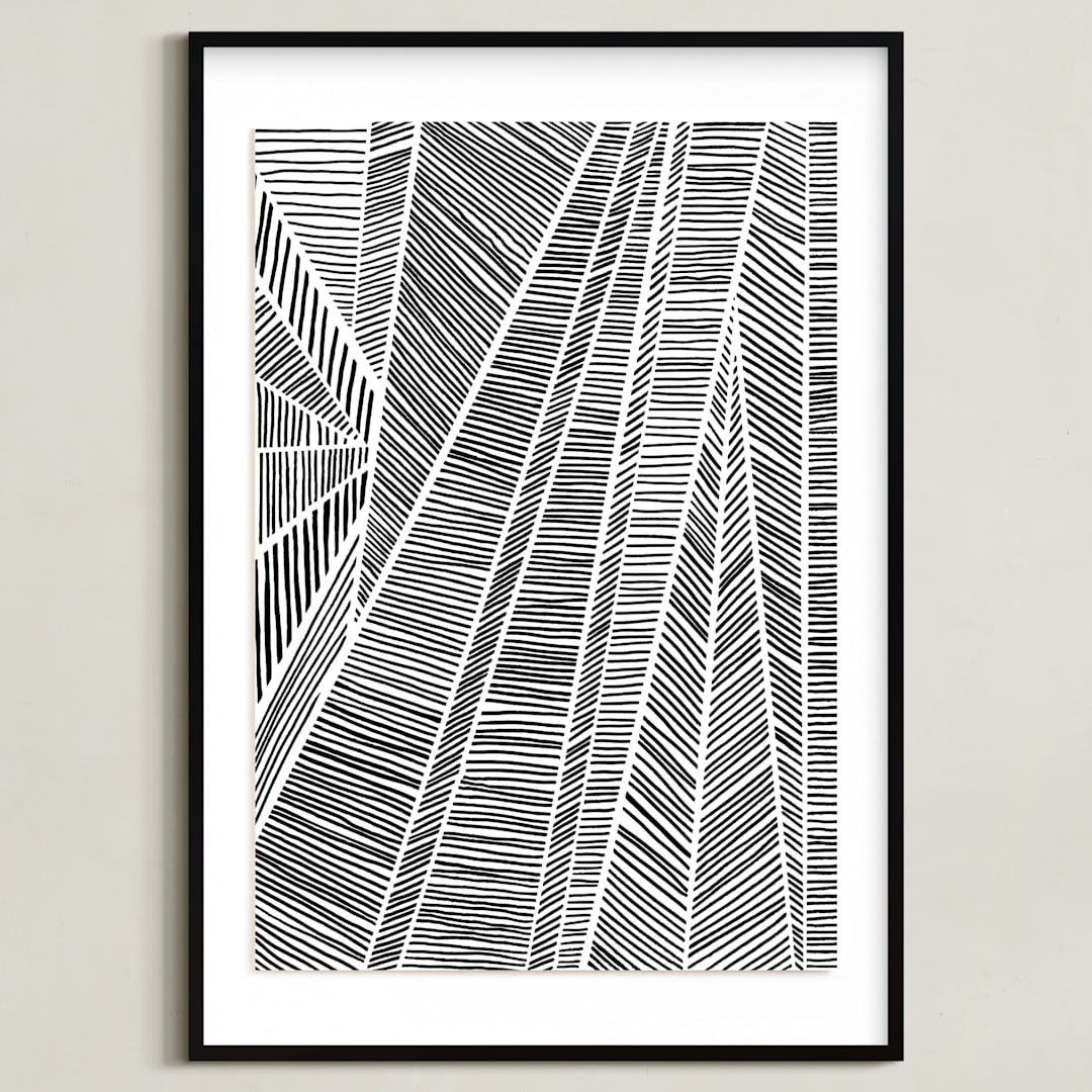 "Merging" - Art Print in Midnight by raven erebus - Framed
