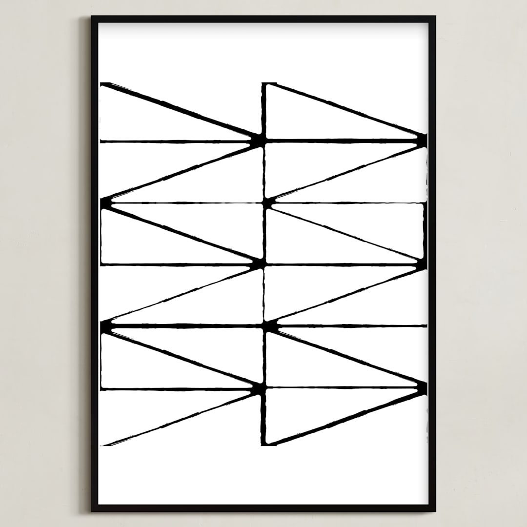 "visionary 2" - Art Print in deep black by trbdesign - Framed