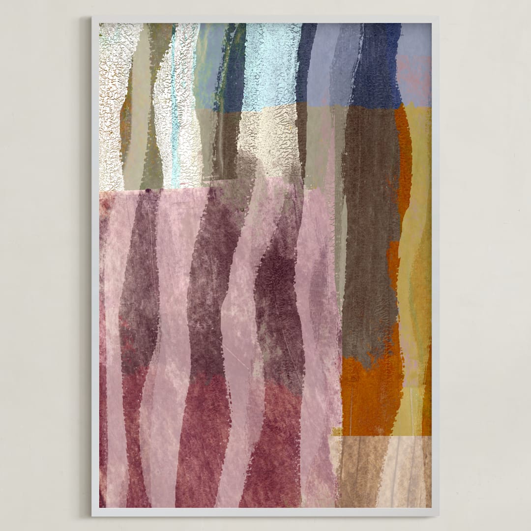 "Experiments II" - Art Print in Boi De Rose by Bethania Lima - Framed