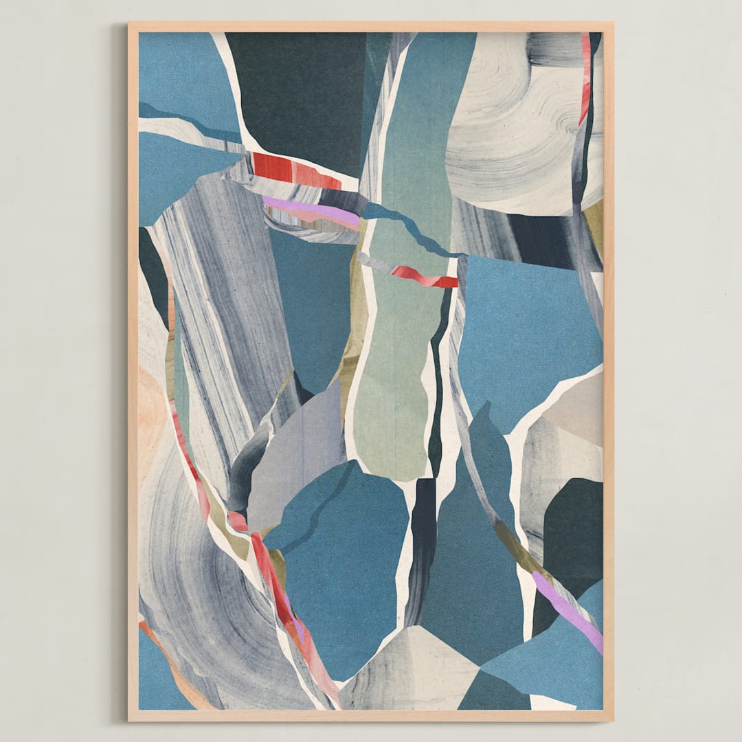 "abstract geological form II" - Art Print in Gemstone by Sumak Studio - Framed