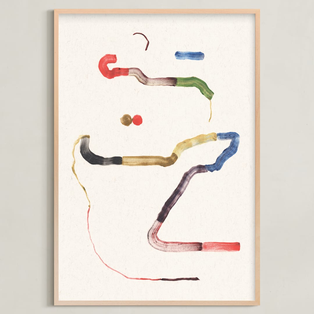 "Connected" - Art Print in Flow by Sumak Studio - Framed