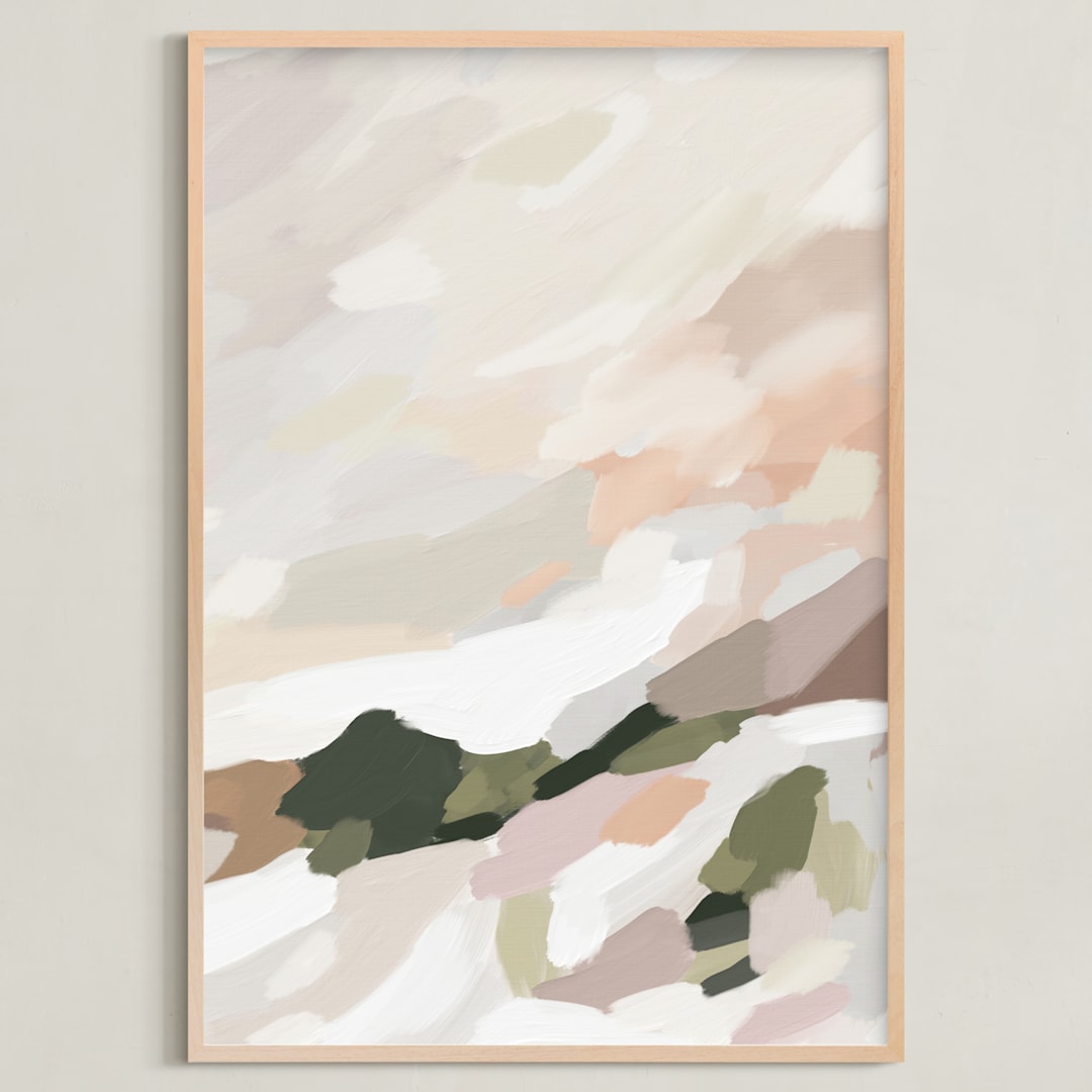"Every Summer II" - Art Print in Olive by Melanie Severin - Framed