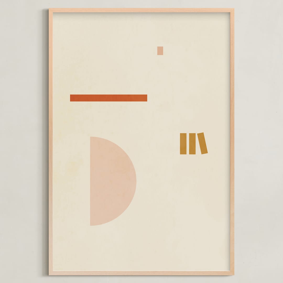 "Les Italiennes II" - Art Print in Earth by Alex Roda - Framed