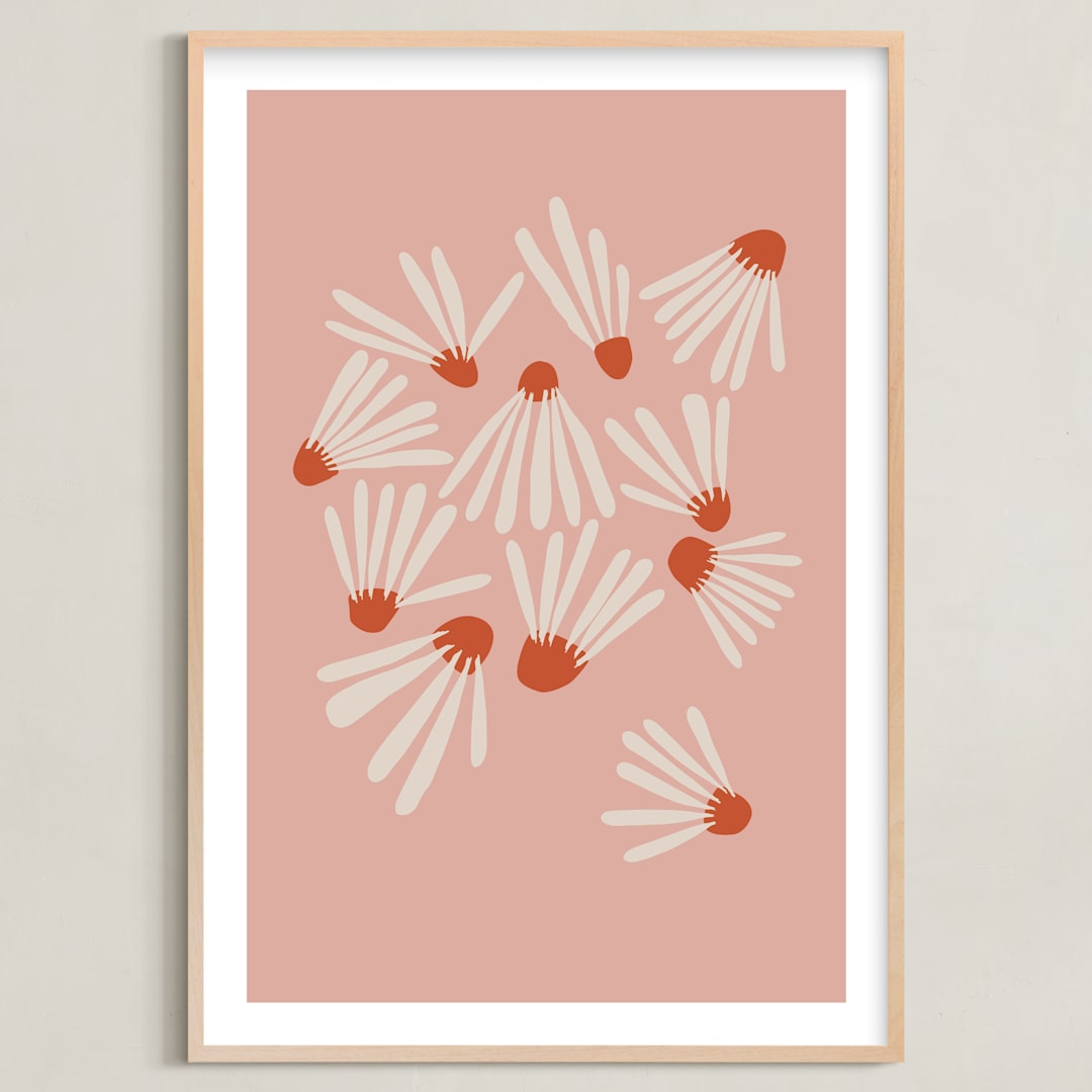 "Vintage Floral Set III" - Art Print in Vintage by Kate Capone - Framed
