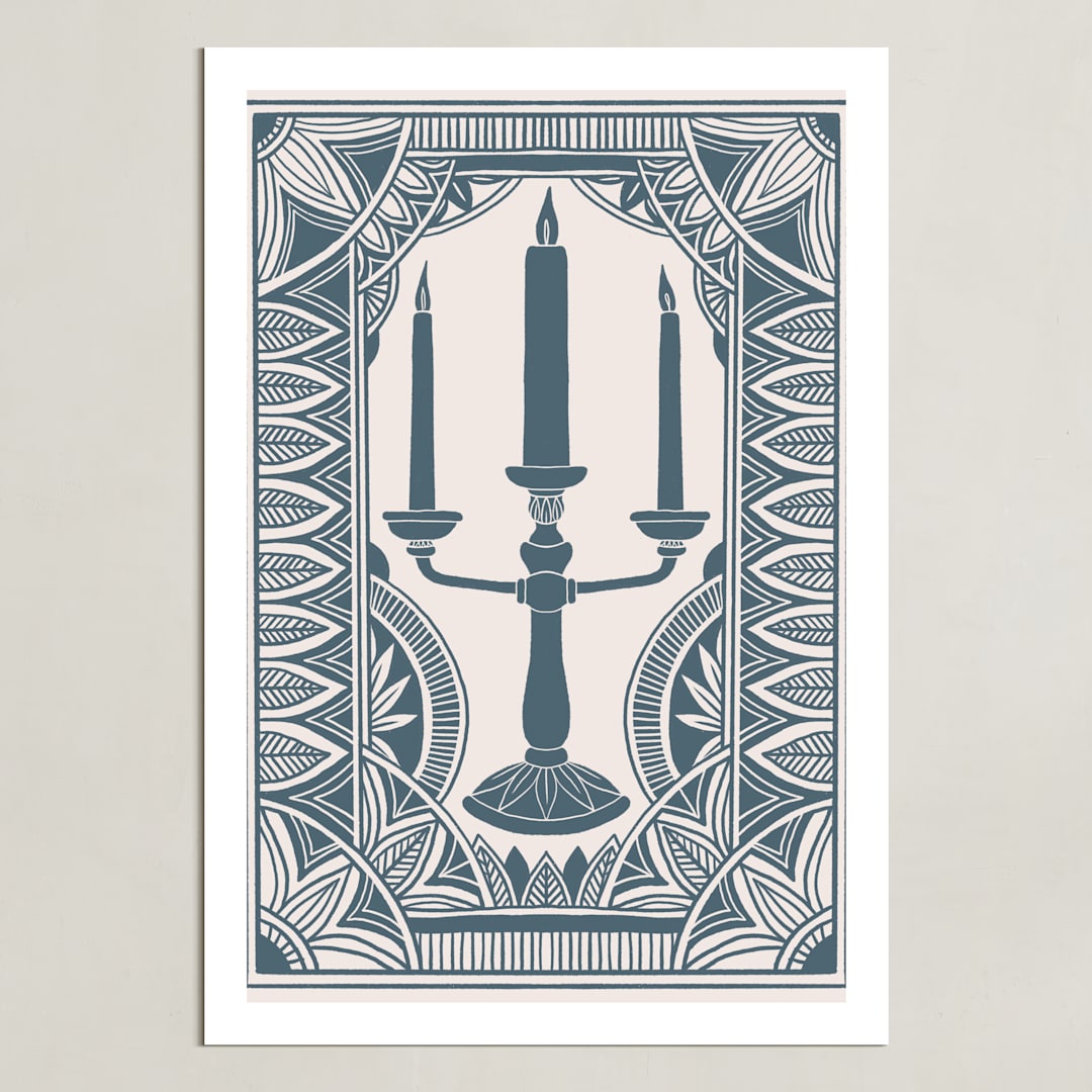 "Lumiere from Disney's Beauty And The Beast" - Art Print in Porcelain by Katharine Watson - Unframed