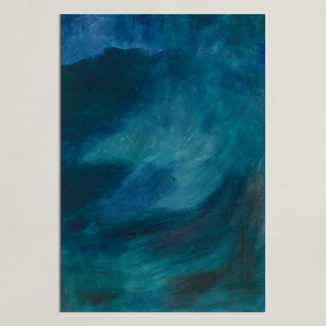 "Transitioning" - Art Print in Lake by Manuela BK - Unframed
