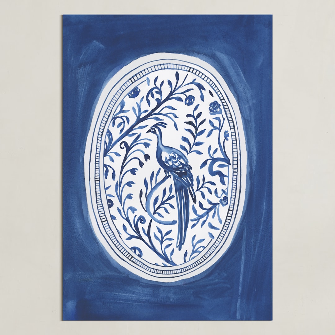 "Chinoiserie Tableware 2" - Art Print in Ink by Teju Reval - Unframed