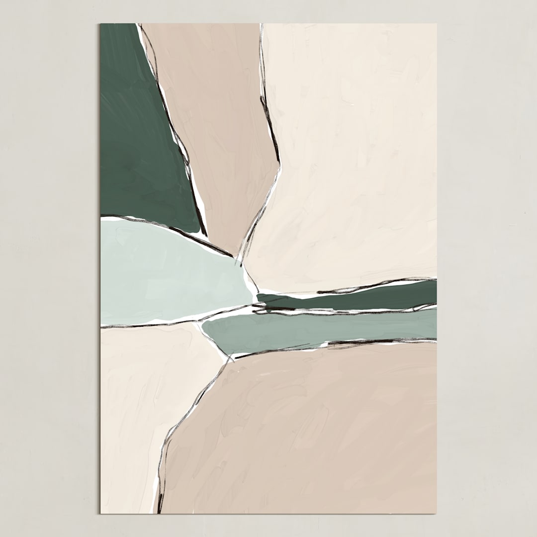 "Summer Valley 2" - Art Print in Sand by Iveta Angelova - Unframed