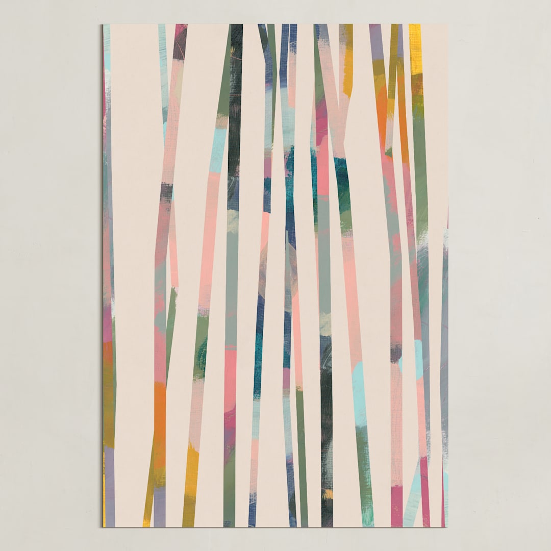 "Painted Forest 2" - Art Print in Sky by Lindsay Megahed - Unframed