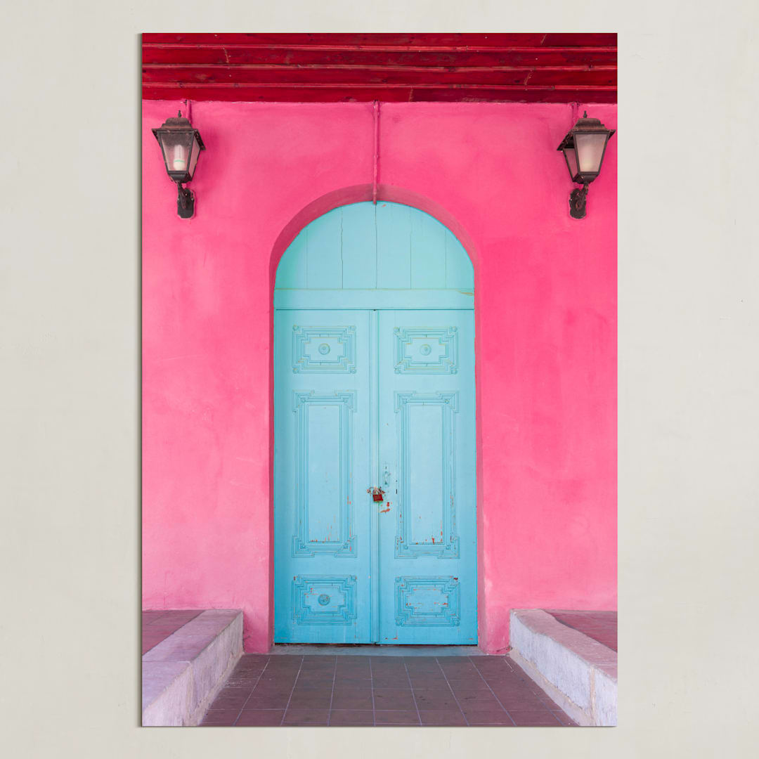 "Pandora's Door" - Art Print in Pink by Anna Argiropoulos - Unframed