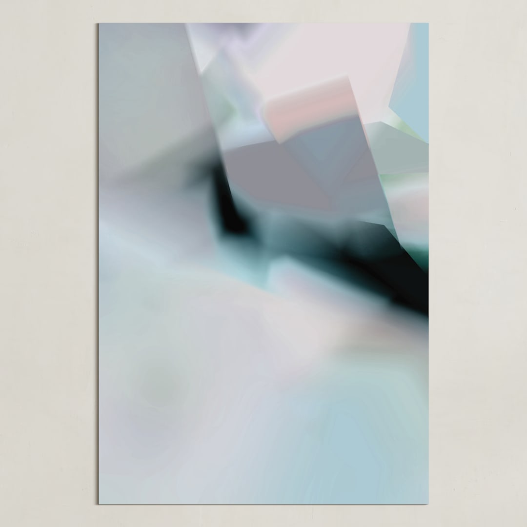 "ghost" - Art Print in Grey by Lori Wemple - Unframed