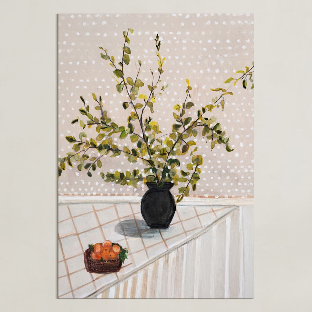 "Everyday Grace 2" - Art Print in Beige by Arohika Verma - Unframed