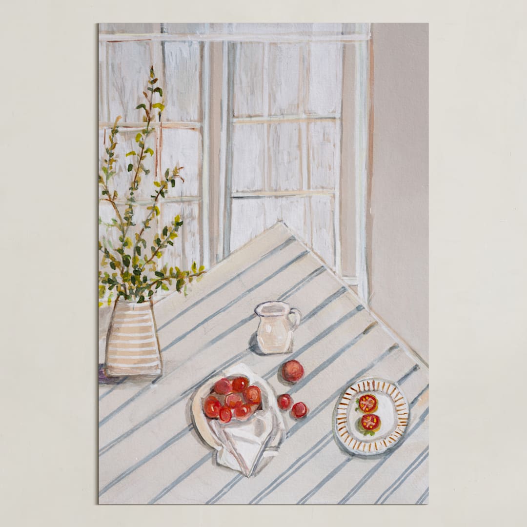 "Everyday Grace 1" - Art Print in Beige by Arohika Verma - Unframed