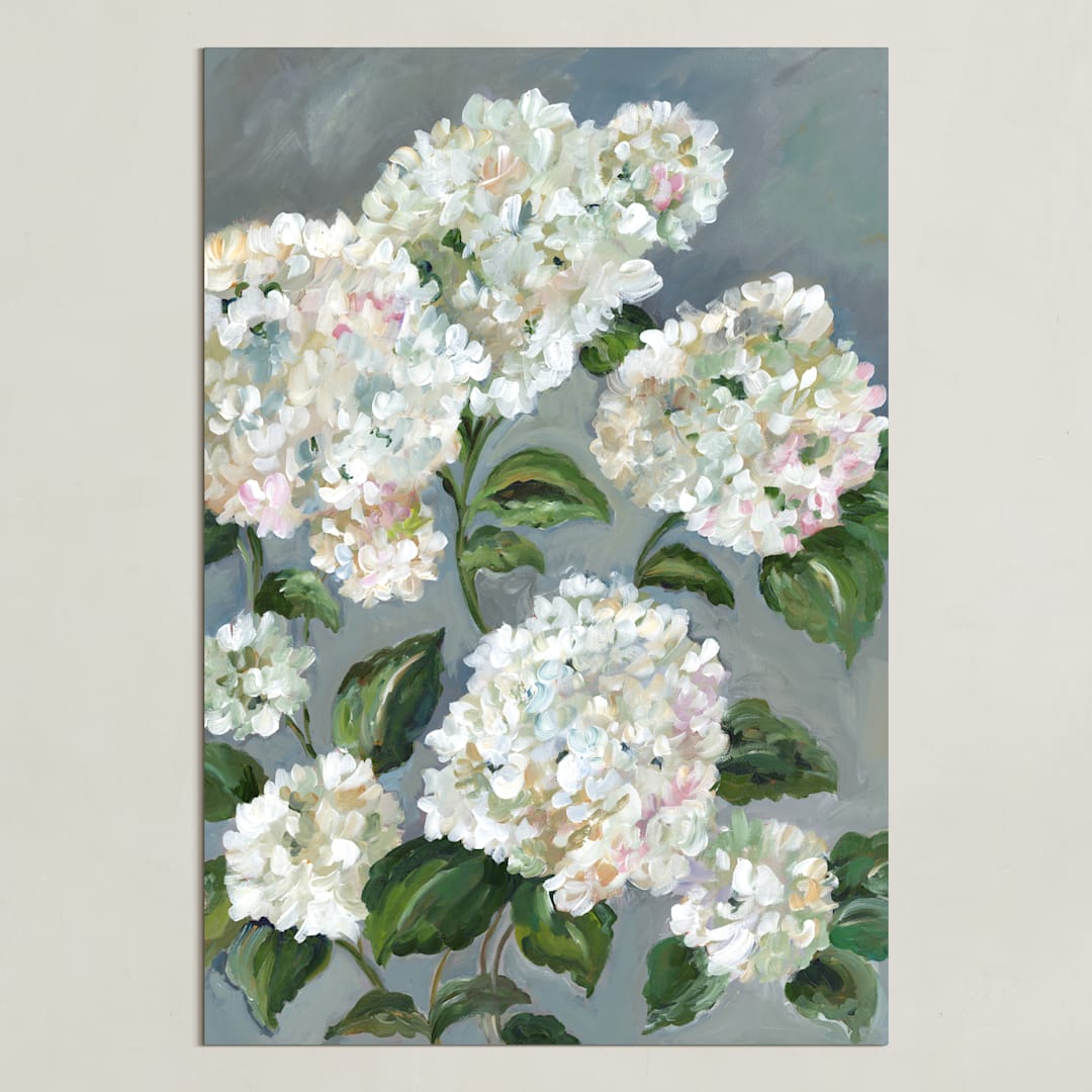 "Full Bloom" - Art Print in Neutral by Sarah Hall - Unframed