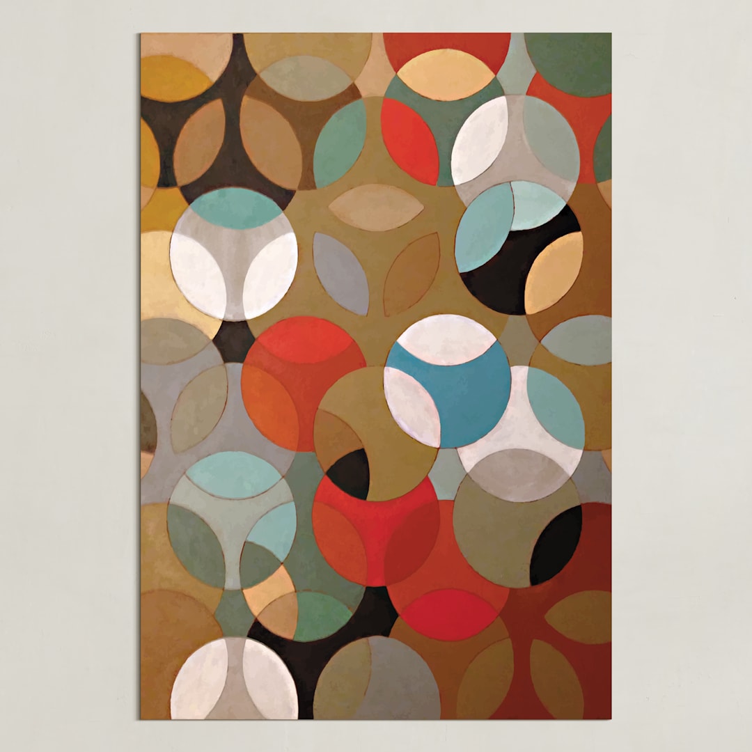 "Prime Oval" - Art Print in Tan by Lauren Enjeti - Unframed
