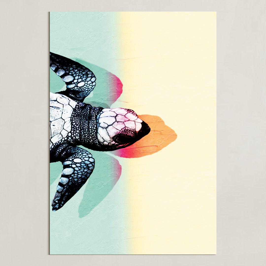 "New Life" - Art Print in Light Aqua by The Savage Label - Unframed