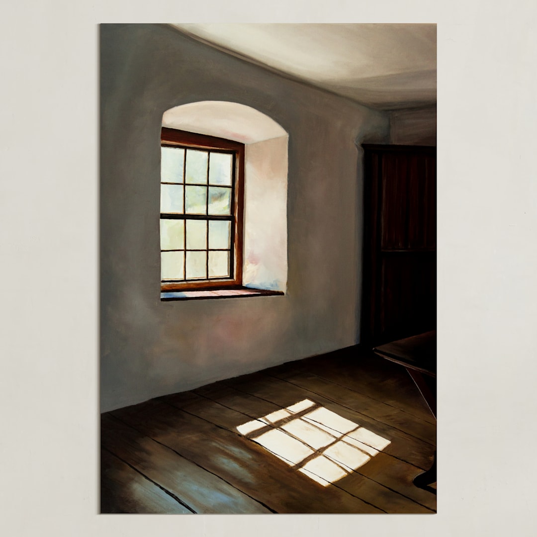 "Light and Reflection" - Art Print in Shadow Grey by Robert Deem - Unframed