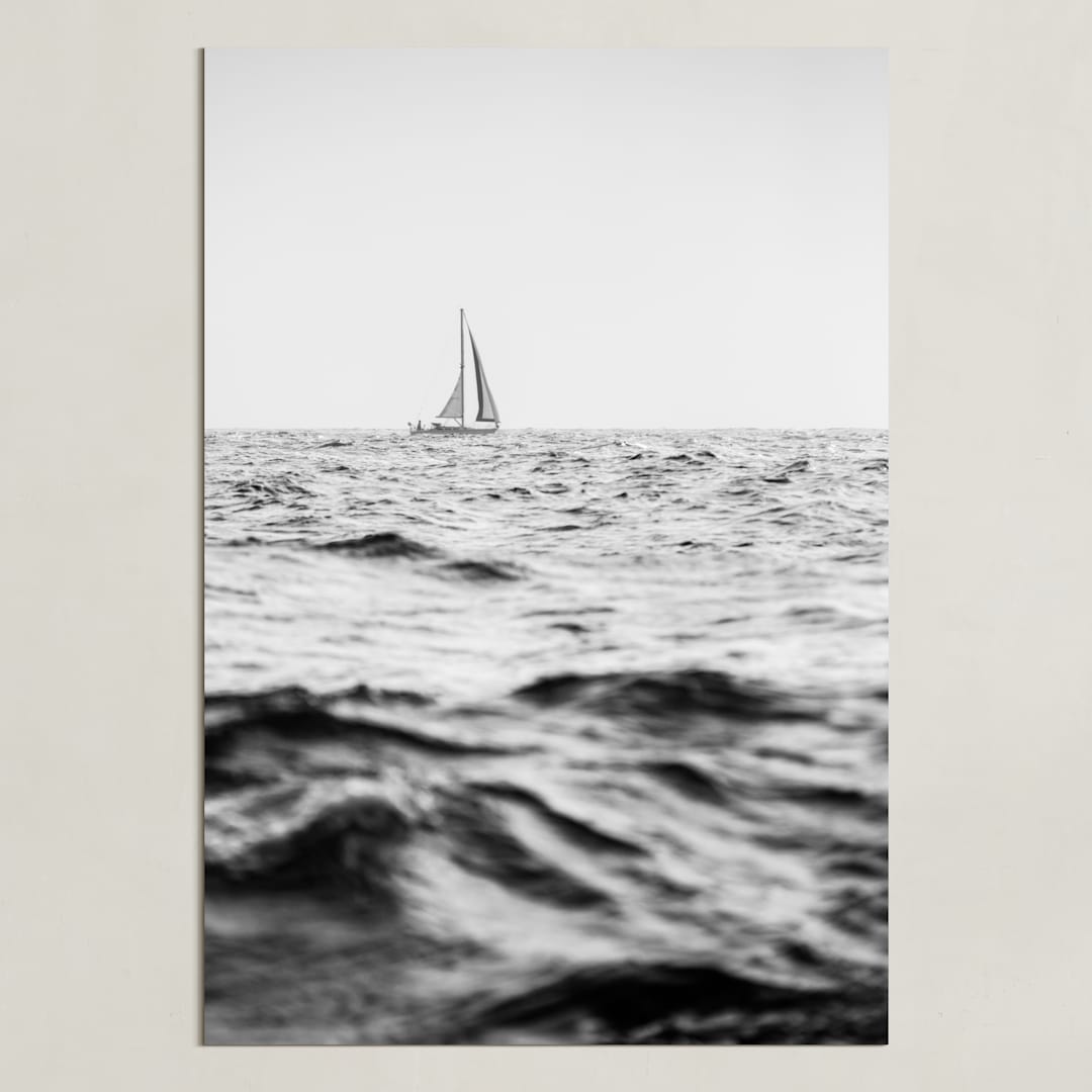 "Diverge" - Art Print in Black and White by Jessica C Nugent - Unframed