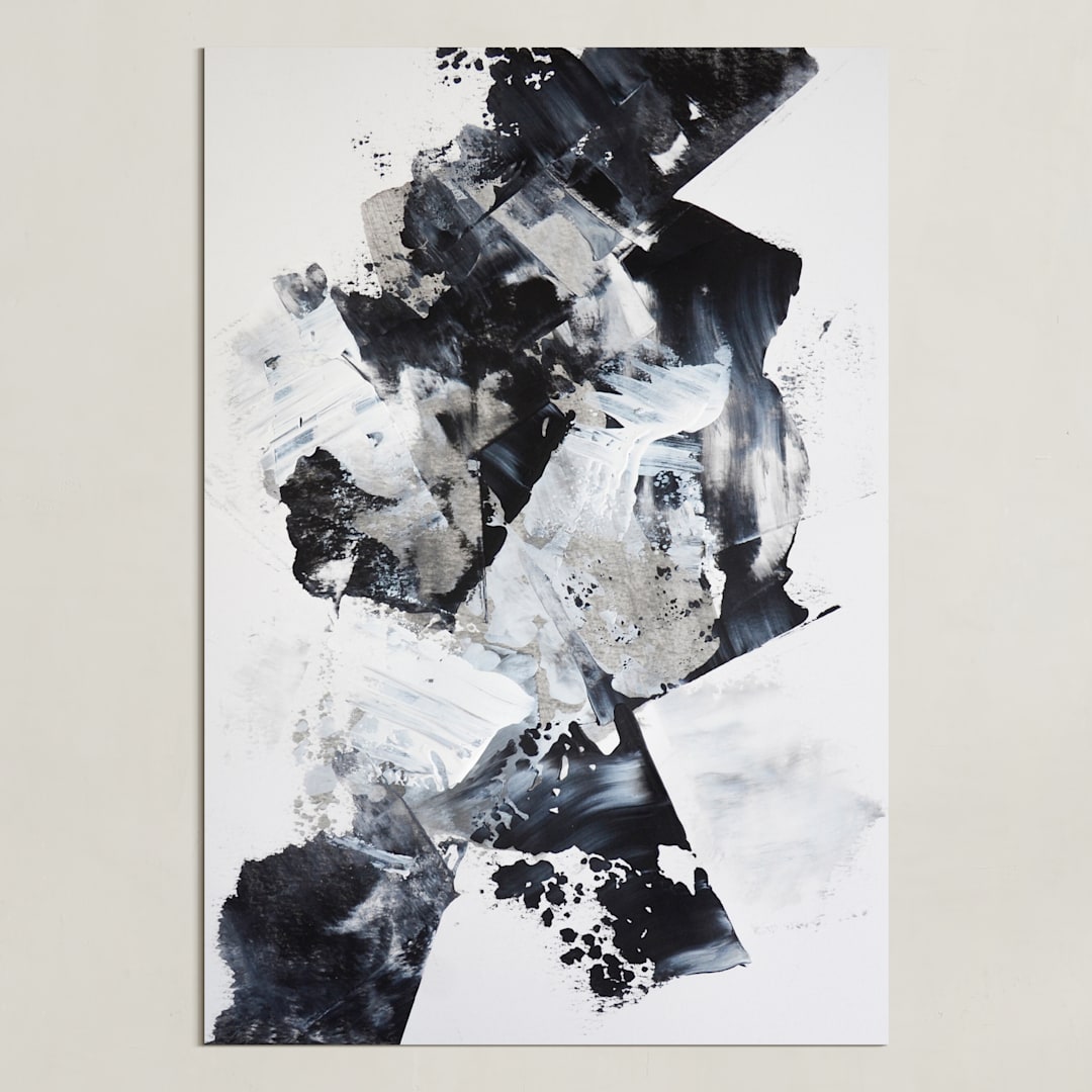 "Untitled 006" - Art Print in Charcoal by Sara Kraus - Unframed